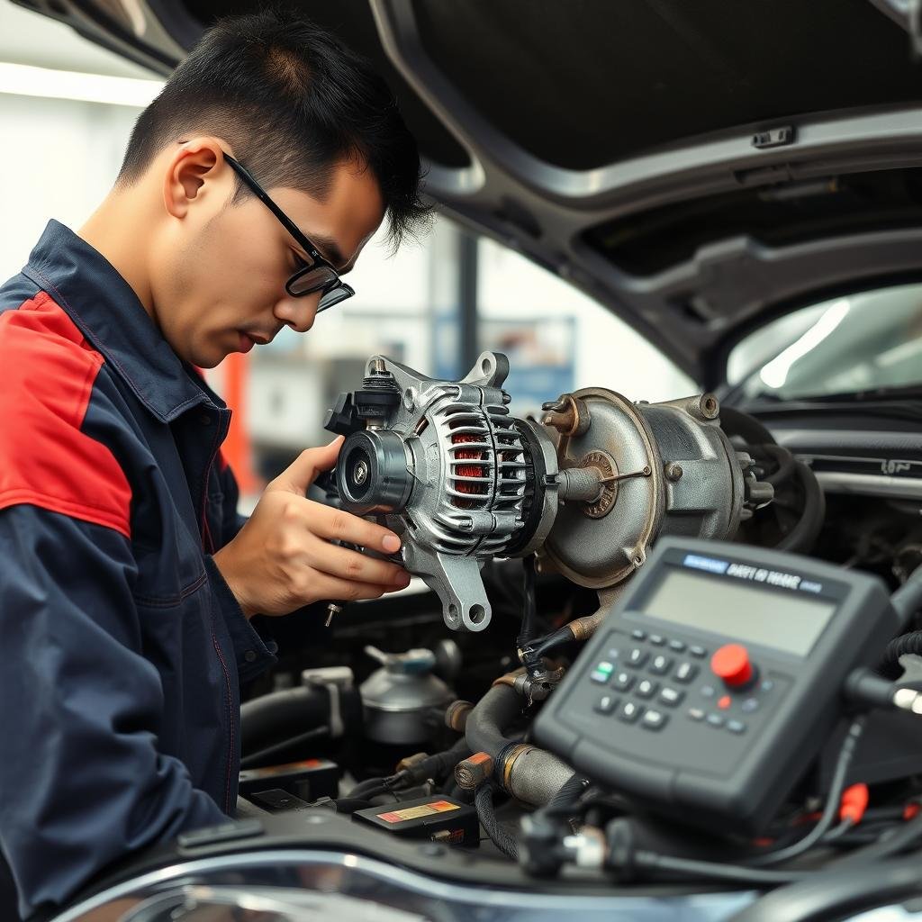 إصلاح دينمو وسلف السيارات الصينية في مركز حلم بالرياض