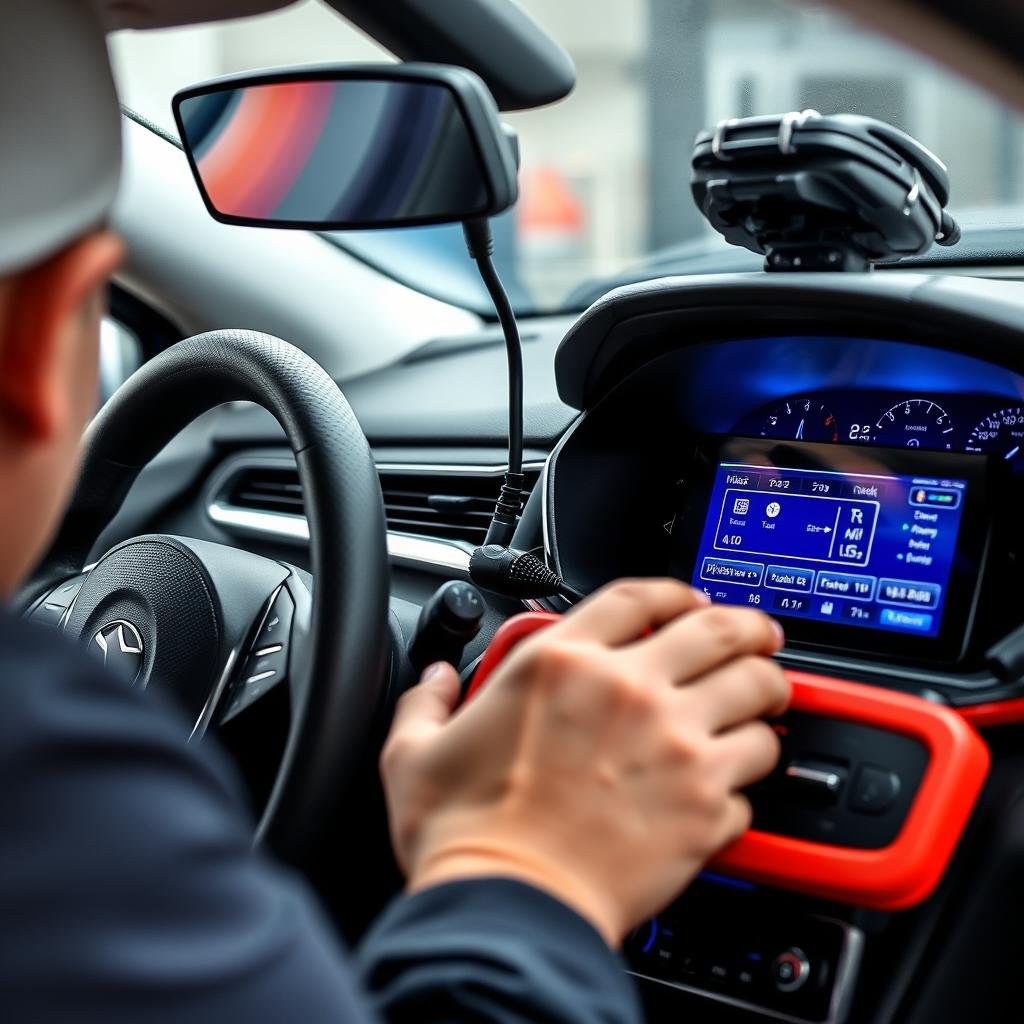 إصلاح لوحة عدادات وشاشات سيارة صينية في مركز حلم