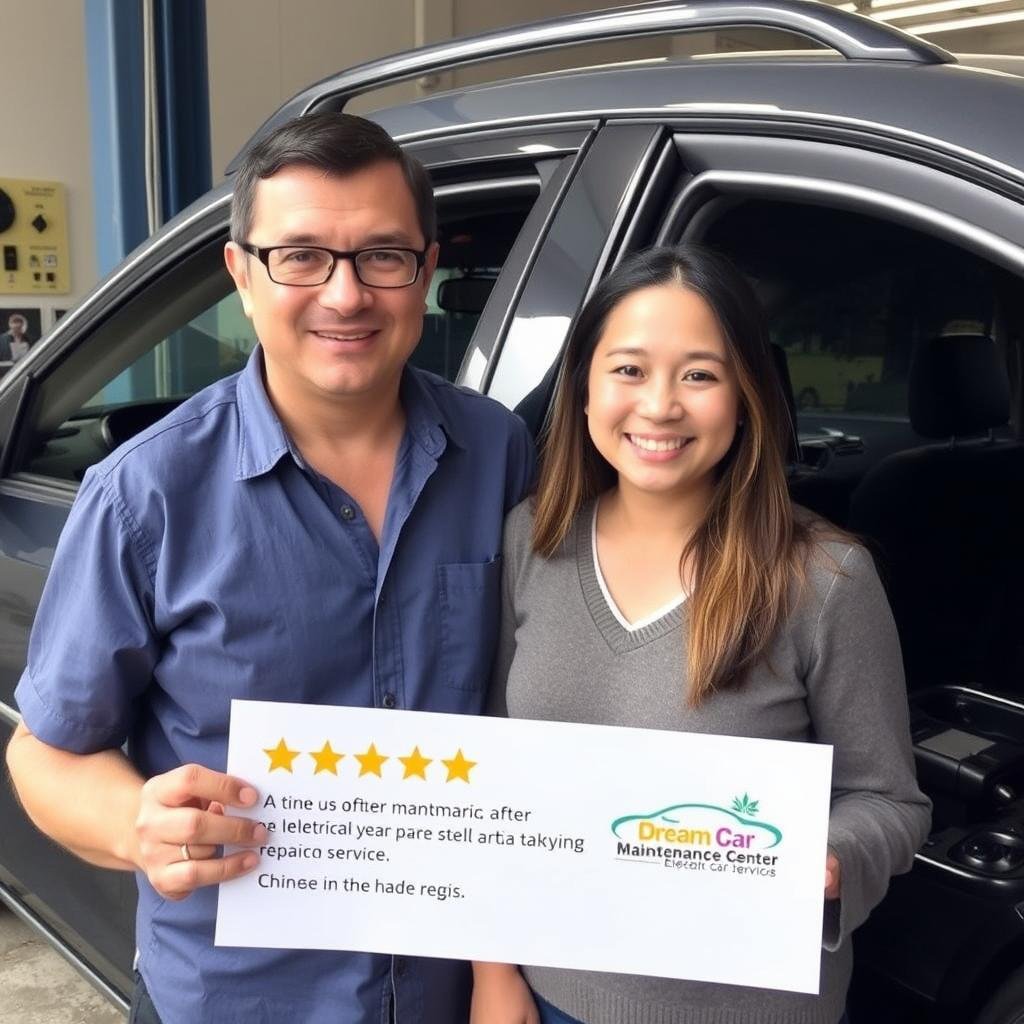 تقييم إيجابي من عميل لخدمة صيانة كهرباء سيارات صينية بالرياض