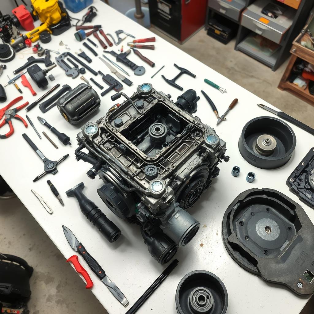 توضيب مكائن السيارات الصينية في ورشة متخصصة بالرياض