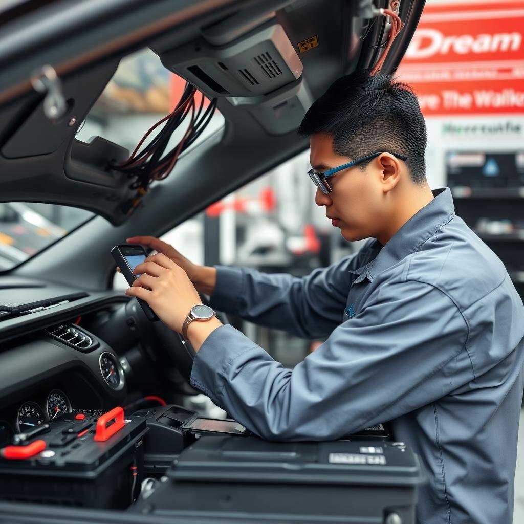خدمات الكهرباء للسيارات الصينية في مركز صيانة بالرياض