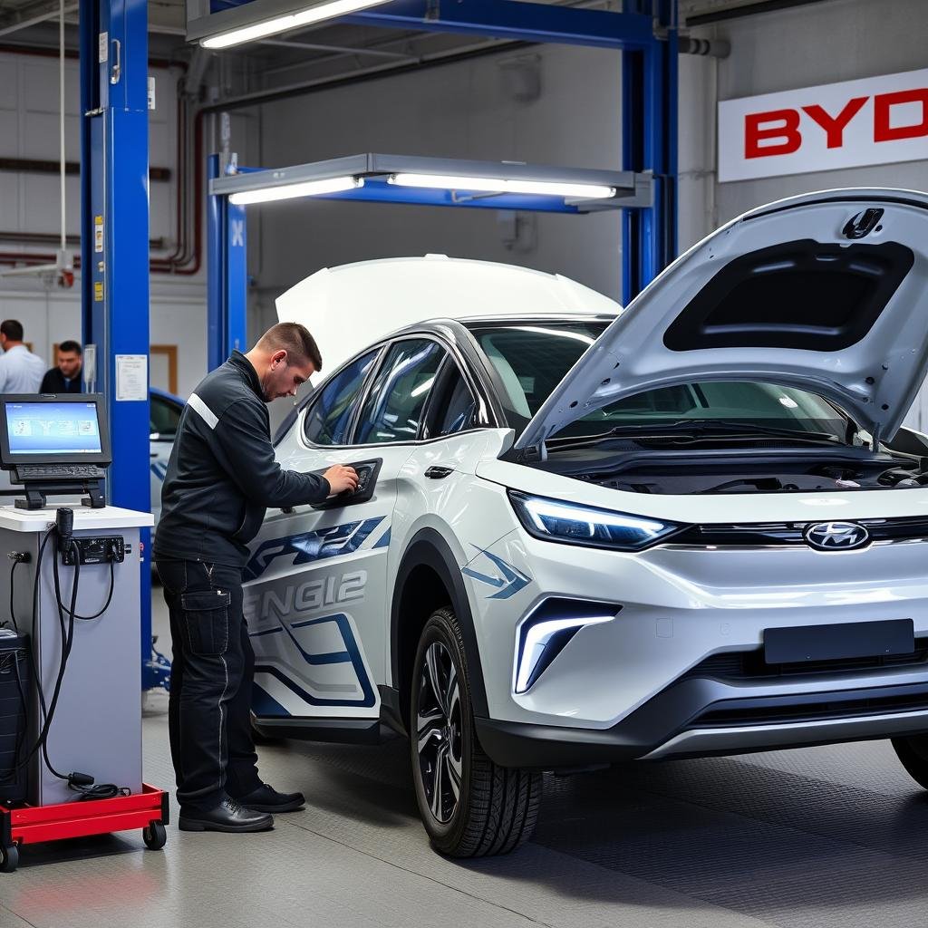 صيانة سيارات بي واي دي في مركز متخصص بالرياض