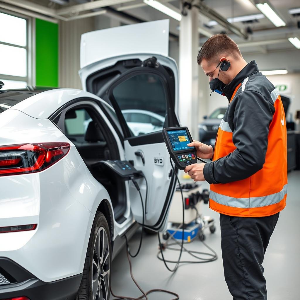 صيانة سيارات بي واي دي في ورشة متخصصة بالرياض