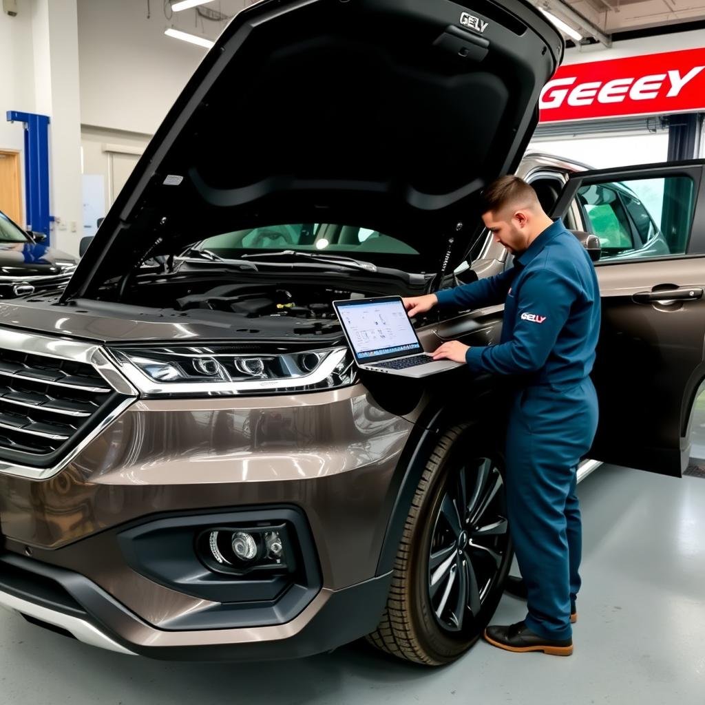 صيانة سيارات جيلي في مركز متخصص بالرياض