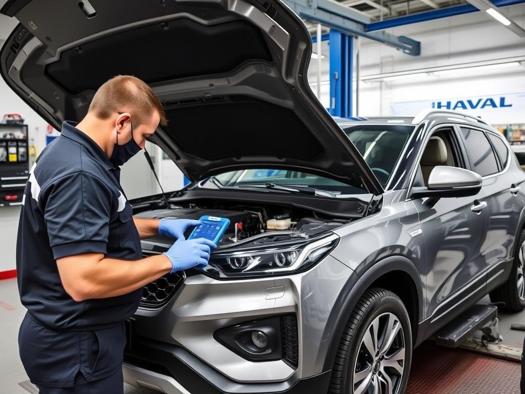 صيانة سيارة هافال في ورشة متخصصة بالرياض