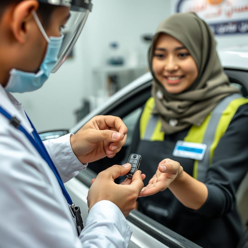 عميلة سعيدة بخدمات صيانة كهرباء سيارتها الصينية في مركز حلم