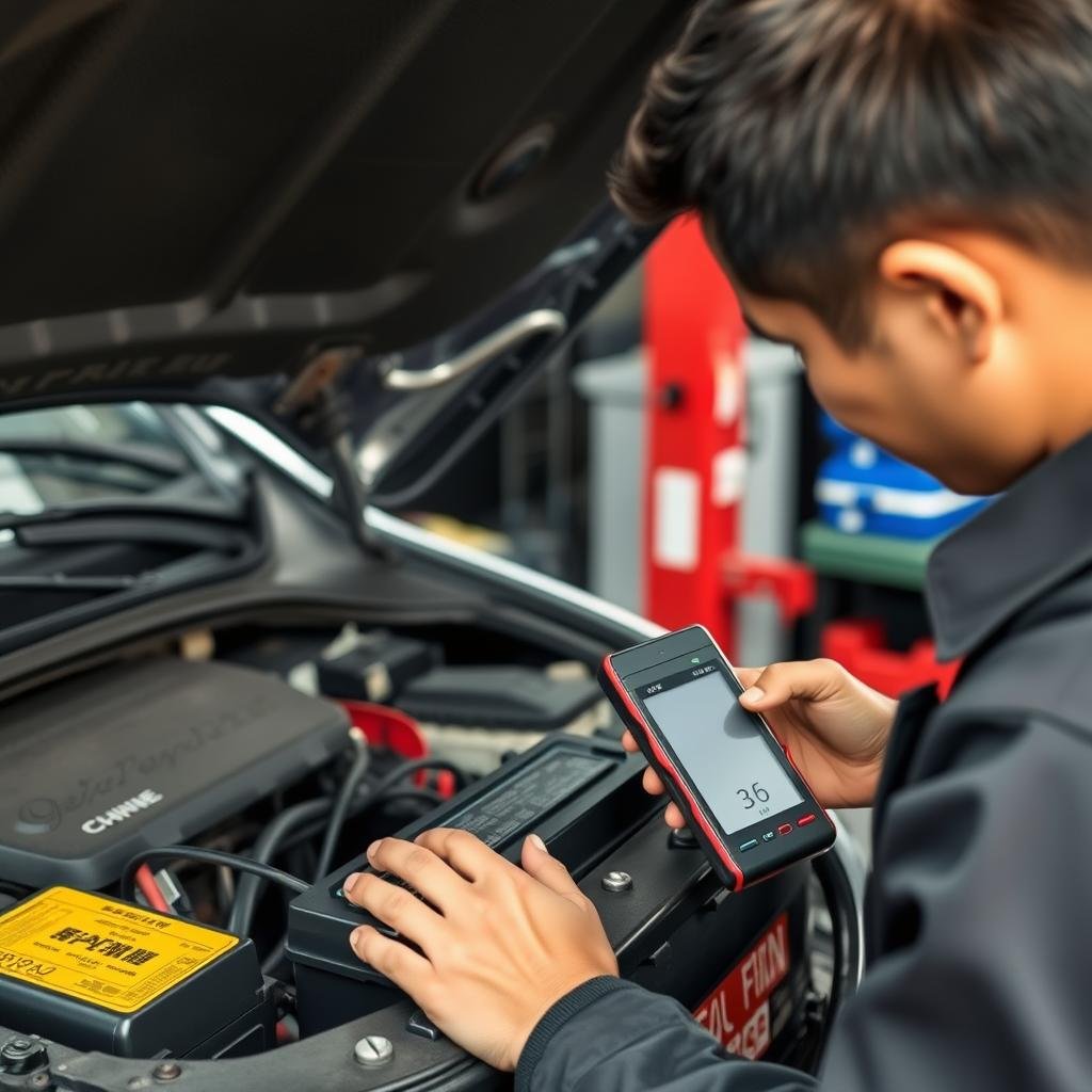 فحص وصيانة البطارية للسيارات الصينية في الرياض