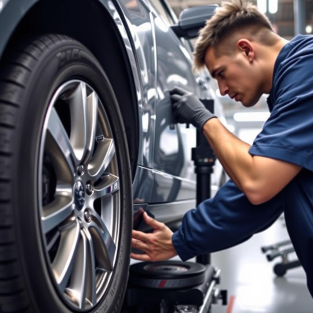 فحص وضبط الإطارات للسيارات الصينية في الرياض