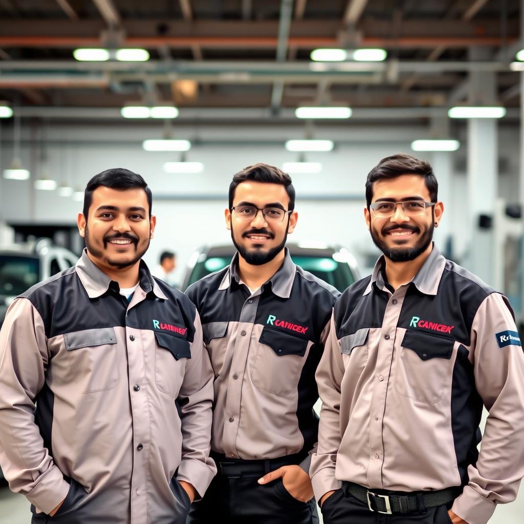 فريق فني متخصص في صيانة السيارات الصينية