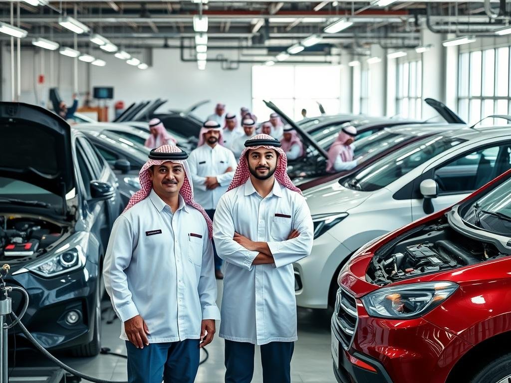 فريق كهربائي سيارات صيني متخصص في الرياض