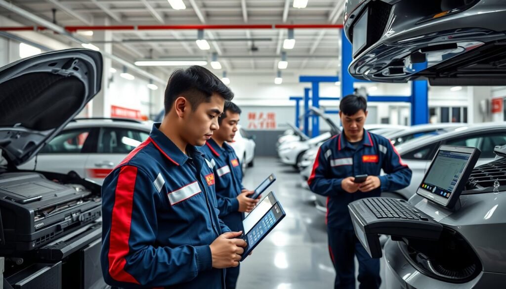 فريق متخصص في صيانة السيارات الصينية في الرياض