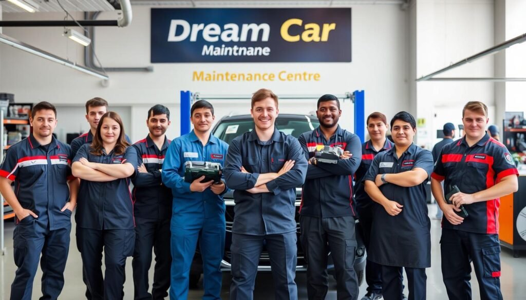 فريق مركز حلم المتخصص في صيانة السيارات الصينية