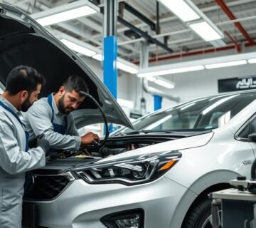 فريق مركز حلم المتخصص في صيانة كهرباء السيارات الصينية بالرياض