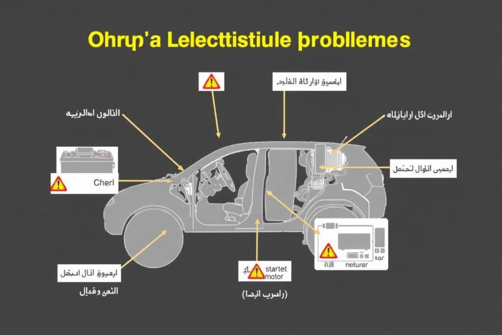 مشاكل كهربائية شائعة في السيارات الصينية مثل جيلي وشيري