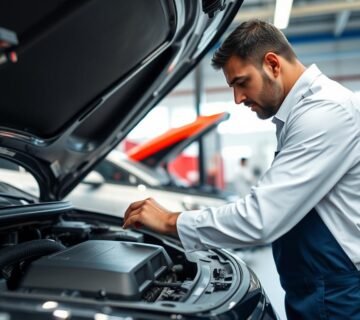 ميكانيكي سيارات صيني بالرياض يقوم بفحص محرك سيارة صينية