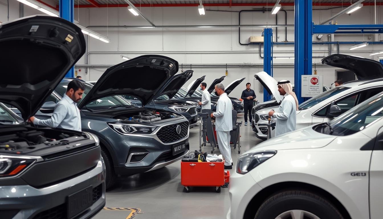 ورشة سيارات صينية بالرياض - مركز حلم لصيانة السيارات