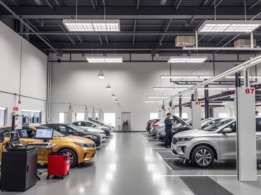 ورشة سيارات صينية متطورة في الرياض