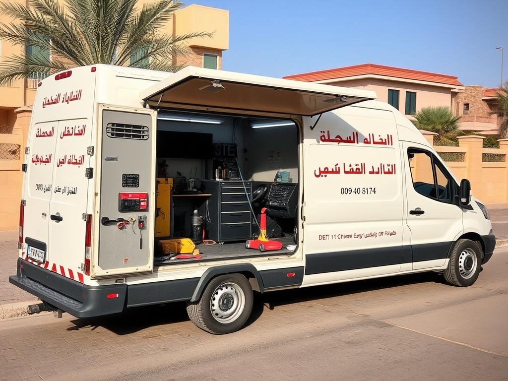 ورشة متنقلة لإصلاح كهرباء السيارات الصينية في الرياض